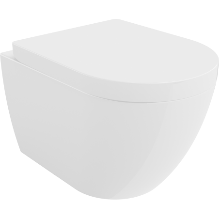 Mexen Lena vas wc Rimless cu capac cu închidere lentă, dur, alb lucios - 30298000