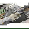 Chiuvetă de granit Mexen Carlos 1,5 camere cu baterie de bucătărie Savita, bej - 6518-69-672601-70