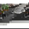 Mexen Carlos chiuvetă de granit cu 1,5 compartimente, cu baterie de bucătărie Savita, negru/argintiu metalic - 6518-73-672601-00