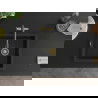 Mexen Pedro 1-medencés gránit mosogató 560 x 460 mm, Fekete, szifon Arany - 6508561000-77-G