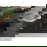 Mexen Pedro chiuvetă de granit cu 1 compartiment 560 x 460 mm, Neagră, sifon Auriu - 6508561000-77-G