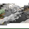 Mexen Enzo chiuvetă de granit cu un compartiment, cu picurător și baterie de bucătărie Savita, gri - 6506-71-672601-00
