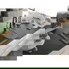 Mexen Enzo chiuvetă de granit cu un compartiment, cu picurător și baterie de bucătărie Savita, gri - 6506-71-672601-70-B