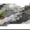 Mexen Enzo chiuvetă de bucătărie din granit cu 1 compartiment și suport de scurgere cu baterie Savita, gri - 6506-71-672601-71