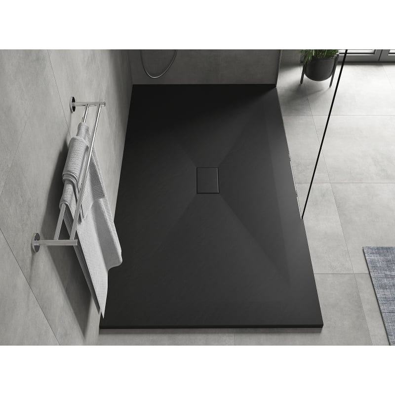 Mexen Hugo cadă de duș dreptunghiulară SMC 150 x 100 cm, negru - 42701015