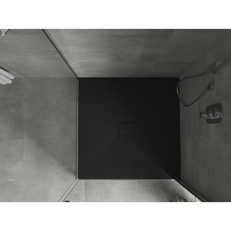 Mexen Hugo cădiță de duș pătrată SMC 100 x 100 cm, negru - 42701010