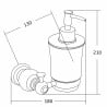 Dozator de săpun Mexen Estela, auriu - 7011540-50