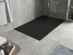 Mexen Hugo téglalap alakú zuhanytálca SMC 150 x 80 cm, Fekete - 42708015
