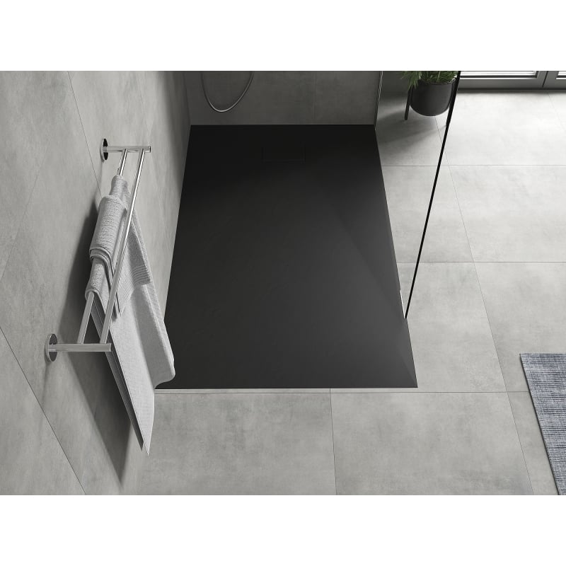 Mexen Hugo téglalap alakú SMC 150 x 80 cm zuhanytálca, fekete - 42708015