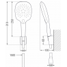 Mexen R-22 set de duș în puncte, Crom - 785225052-00