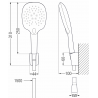 Mexen R-22 lyukas zuhany szett, Fekete - 785225052-70