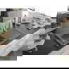 Mexen Pablo chiuvetă din granit cu 1 compartiment, cu scurgător și baterie de bucătărie Savita, gri - 6510-71-672601-00
