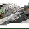 Chiuvetă granitică Mexen Pablo cu 1 compartiment cu picurător și baterie de bucătărie Savita, negru/auriu metalizat - 6510-75-6?