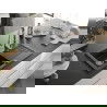 Mexen Pablo chiuvetă de granit cu un compartiment, cu picurător și baterie de bucătărie Savita, Neagră - 6510-77-672601-00