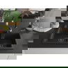 Mexen Tomas chiuvetă de granit cu 2 cuve și baterie de bucătărie Savita, negru/auriu metalic - 6516-75-672601-70-B