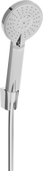 Mexen R-40 lyukas zuhany szett, Króm - 785405052-00