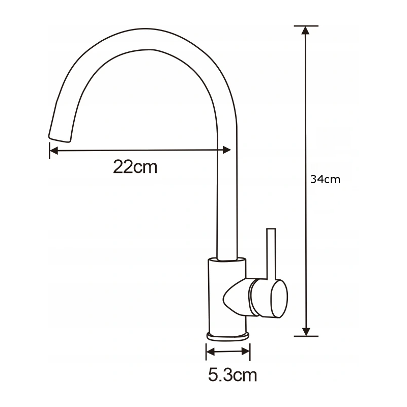 Mexen Luna konyhai csaptelep, króm - 671400-00