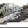 Mexen Kevin chiuvetă de bucătărie din granit, 1 cuvă cu picurător și baterie Savita, negru pătat - 6517-76-672601-70-B