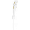 Mexen R-49 set de duș fix, alb/auriu - 785495052-25