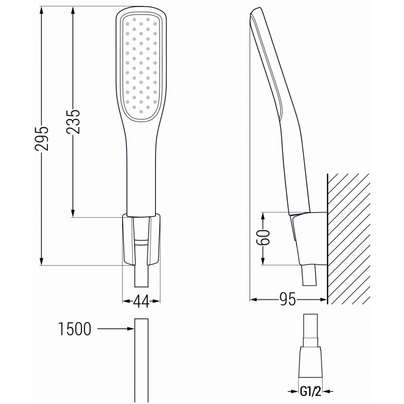 Mexen R-49 pontos zuhanykészlet, fehér/arany - 785495052-25