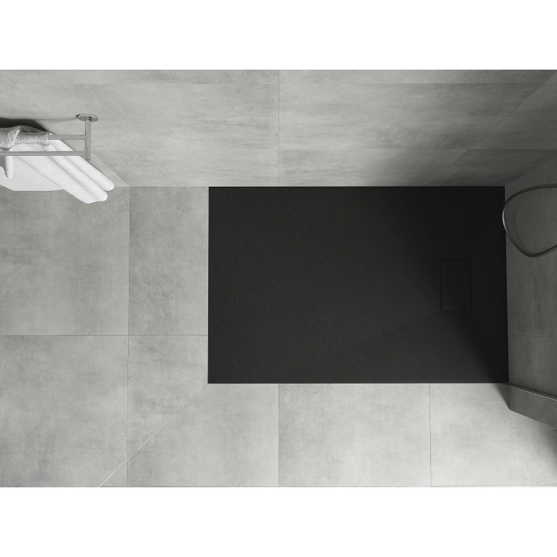 Mexen Hugo SMC téglalap alakú zuhanytálca 110 x 80 cm, fekete - 42708011