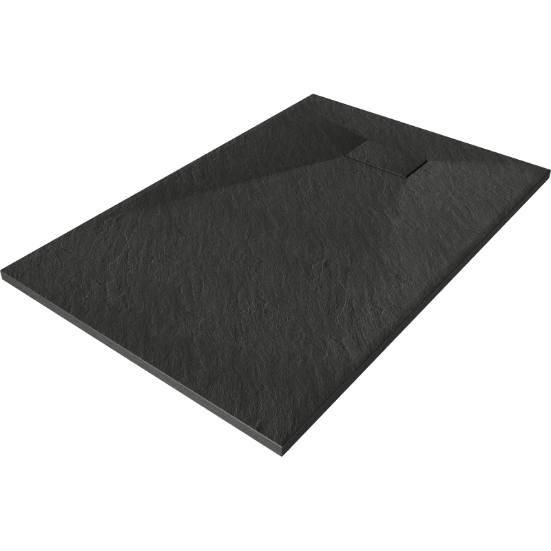 Mexen Hugo téglalap alakú zuhanytálca SMC 100 x 80 cm, Fekete - 42708010