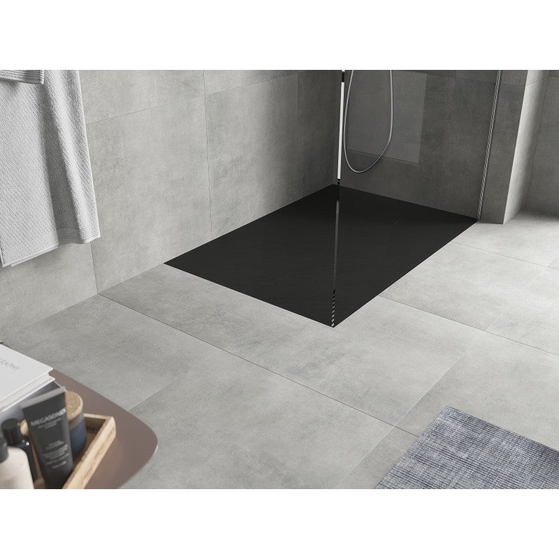 Mexen Hugo brodzik dreptunghiular SMC 130 x 70 cm, negru - 42707013