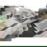 Mexen Matias Chiuvetă de granit de 1,5 compartiment cu picurător și baterie de bucătărie Carla, Albă - 6502-20-670700-20