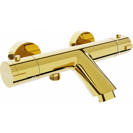 Mexen Kai termosztatikus kádtöltő csaptelep, arany - 77300-50