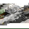 Mexen Mario Chiuvetă de granit cu 2 compartimente și baterie de bucătărie Carla, Neagră/Auriu metalic - 6504-75-670700-00
