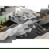 Mexen Mario chiuvetă de bucătărie din granit cu 2 cuve și baterie de bucătărie Carla, negru - 6504-77-670700-00