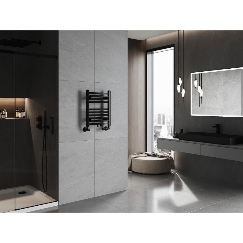 Mexen Ares fürdőszobai radiátor 500 x 400 mm, 179 W, fekete - W102-0500-400-00-70