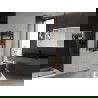 Mexen Ares fürdőszobai radiátor 900 x 500 mm, 372 W, Fekete - W102-0900-500-00-70