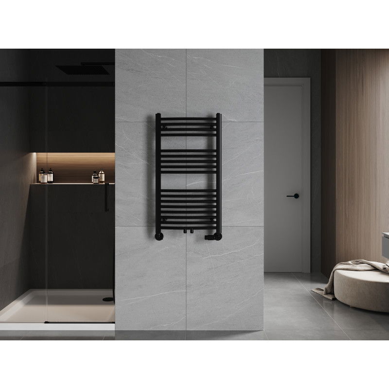 Mexen Ares fürdőszobai radiátor 900 x 500 mm, 372 W, fekete - W102-0900-500-00-70