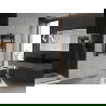 Mexen Ares fürdőszobai radiátor 900 x 500 mm, 372 W, Fekete - W102-0900-500-00-70