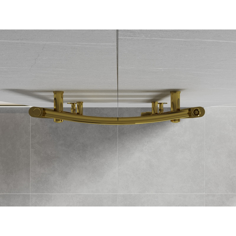 Mexen Ares Fürdőszobai radiátor 1200 x 500 mm, 420 W, aranyszínű - W102-1200-500-00-50