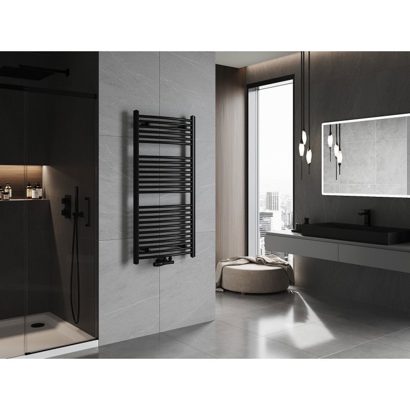 Mexen Ares fürdőszobai radiátor 1200 x 600 mm, 620 W, fekete - W102-1200-600-00-70