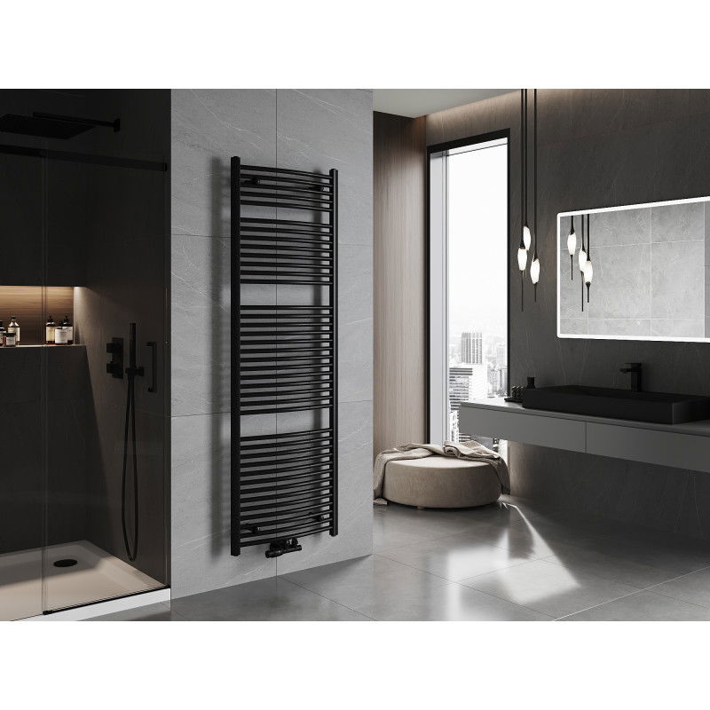 Mexen Ares fürdőszobai radiátor 1800 x 600 mm, 958 W, fekete - W102-1800-600-00-70