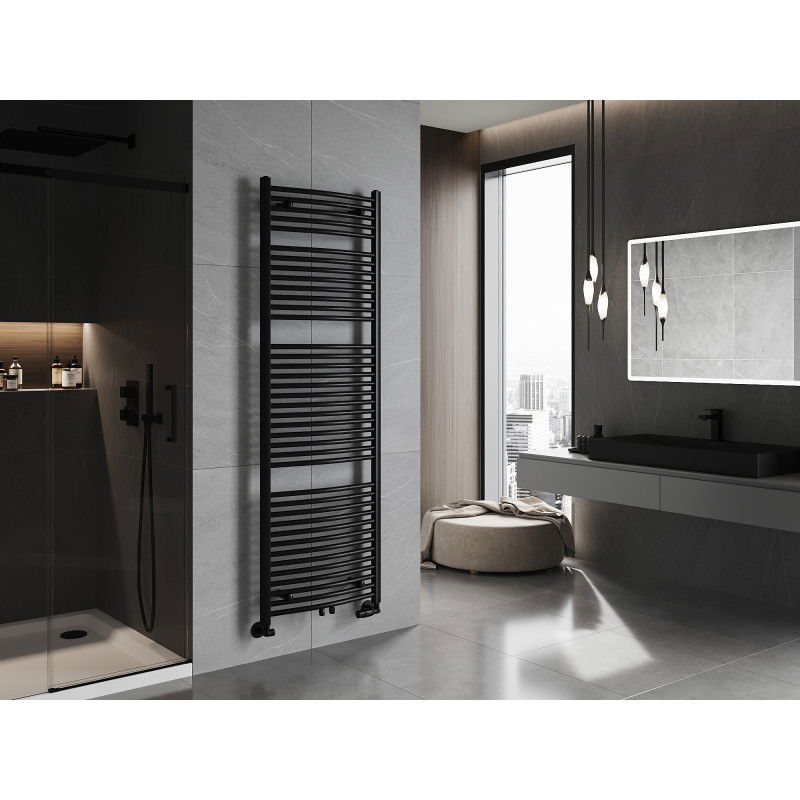 Mexen Ares fürdőszobai radiátor 1800 x 600 mm, 958 W, fekete - W102-1800-600-00-70