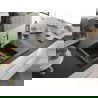 Mexen Gaspar chiuvetă de granit 1,5 camere cu picurător și baterie de bucătărie Carla negru/auriu metalic - 6507-75-670700-50-B