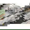 Mexen Elias chiuvetă de granit cu un compartiment, cu picurător și baterie de bucătărie Carla, Albă - 6511-20-670700-00