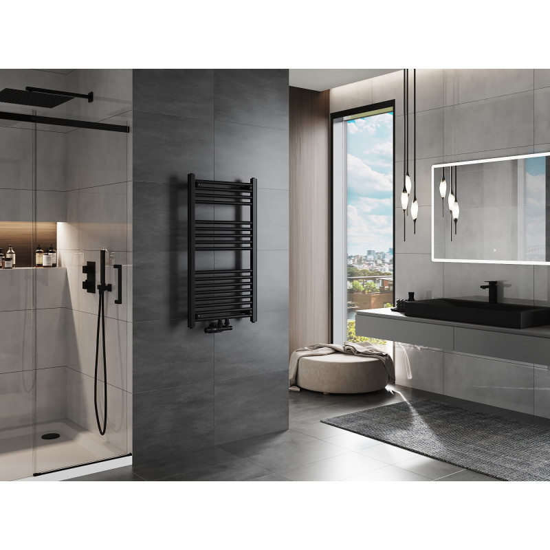 Mexen Mars radiator pentru baie 900 x 500 mm, 370 W, negru - W110-0900-500-00-70