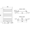 Mexen Mars radiator baie 700 x 500 mm, 284 W, alb - W110-0700-500-00-20