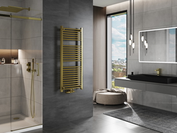 Mexen Mars Calorifer de baie 1200 x 500 mm, 417 W, Aurie- W110-1200-500-00-50