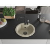 Mexen Diego chiuvetă de granit cu 1 cuvă și baterie de bucătărie Carla, bej - 6512-69-670700-70