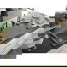 Mexen Bruno chiuvetă de granit cu un compartiment, cu picurător și baterie de bucătărie Carla, gri - 6513-71-670700-70