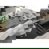 Mexen Bruno chiuvetă de granit cu un compartiment, cu picurător și baterie de bucătărie Carla, Neagră - 6513-77-670700-70-B