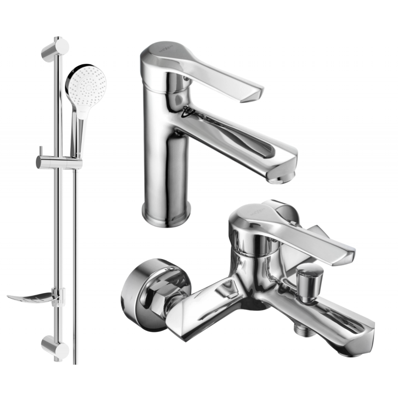 Mexen Sabre DF05 fürdőkád készlet, króm - 72103DF05-00