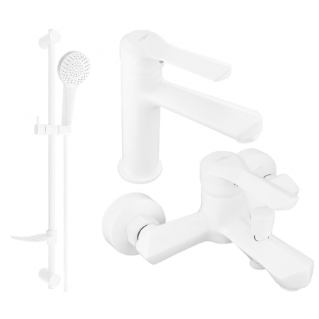 Mexen Sabre Set de baie DF05, alb - 72103DF05-20