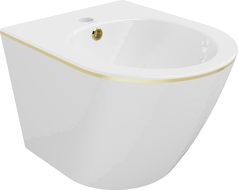 Mexen Lena bideu suspendat, alb/auriu linia - 35224805